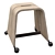 Mobile Boards Stool with Casters 3D model small image 2