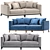 Plush Salt Lake Sofa by Cazarina 3D model small image 1