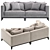 Plush Salt Lake Sofa by Cazarina 3D model small image 3