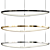 Modern Pendant Light Fixture Glint 3D model small image 1