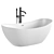 Oval Acovi Bathtub TQ5 3D model small image 1