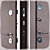  Brunella Metal Entrance Door 3D model small image 2