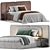 Sleek Angelo Bed Mini Style 3D model small image 1