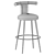 Elegant Moris Bar Chair Black 3D model small image 4