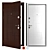 Kadis Metal Entry Door, Corrosion-Resistant 3D model small image 1