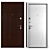 Kadis Metal Entry Door, Corrosion-Resistant 3D model small image 3