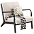 Scandinavian Style Lounge Chair mbedtls 3D model small image 3