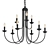  Nine Light Chandelier (2014 Model) 3D model small image 1