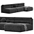 Renzo 3-Seater Modern Sofa 3D model small image 4