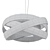 Sleek Modern Suspension Lamp 3D model small image 2