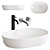 Oval Inset Basin Ceramica Nova 3D model small image 1