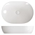 Oval Inset Basin Ceramica Nova 3D model small image 2