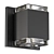 Modern Square LED Wall Sconce 3D model small image 1