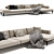 Modern Poliform Mondrian Sofa 3D model small image 1