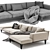 Modern Poliform Mondrian Sofa 3D model small image 3