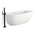 Oval Aquatech Bathtub Design 3D model small image 1