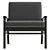 Modern Easy Chair UV-Unwrapped 3D Model 3D model small image 2