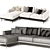 Modern Boconcept Carlton Sofa 3D Model 3D model small image 3