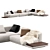 Sleek 2013 Minotti Modular Sofa 3D model small image 3