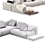 Sleek 2013 Minotti Modular Sofa 3D model small image 7