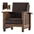 Posen Tufted Lounge Armchair 3D model small image 1