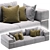 Modern Cordoba Sofa by Cazarina 3D model small image 2