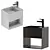 Versatile REXA UNICO Washbasins Set 3D model small image 2