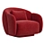 Elegant Modern Nice Armchair in 2014 3D model small image 4