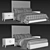 Modern ARONA Bed for Home 3D model small image 3