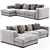 Modern Boconcept Cenova Sofa 2017 3D model small image 2