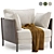 Minotti Shelley Armchair: Color Options 3D model small image 1
