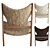 Menu Knitting Chair Sheepskin Upholstery 3D model small image 3