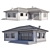 Single Story House with Garage 3D model small image 4