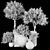 65 Blooming Tree Plant Collection 3D model small image 5