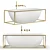 Luxury Freestanding Stone Bath 1700MM 3D model small image 4