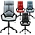 Elegant High-Back Office Chair 3D model small image 3