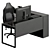 Workstation Essentials Set: Office Desk 3D model small image 2