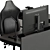 Workstation Essentials Set: Office Desk 3D model small image 4