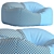 Mid-Century Modern Bean Bag N_1 3D model small image 7