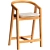 Ergo Bar Stool with Armrests 3D model small image 1