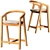 Ergo Bar Stool with Armrests 3D model small image 2