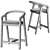 Ergo Bar Stool with Armrests 3D model small image 4