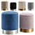 Modern Oslo Pouffe Set, Elegant 3D model small image 1