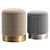 Modern Oslo Pouffe Set, Elegant 3D model small image 5