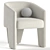 Elegant Fae Dining Chair Artistry 3D model small image 1