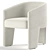 Elegant Fae Dining Chair Artistry 3D model small image 3