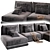 Corona Vray Sofa Model Render 3D model small image 3