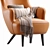 Elegant Wingback Chair 2016 Classic 3D model small image 2