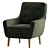 Vitio Gene Gray Armchair Collection 3D model small image 4
