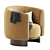 Velvet Hug Armchair by Parladesign 3D model small image 3